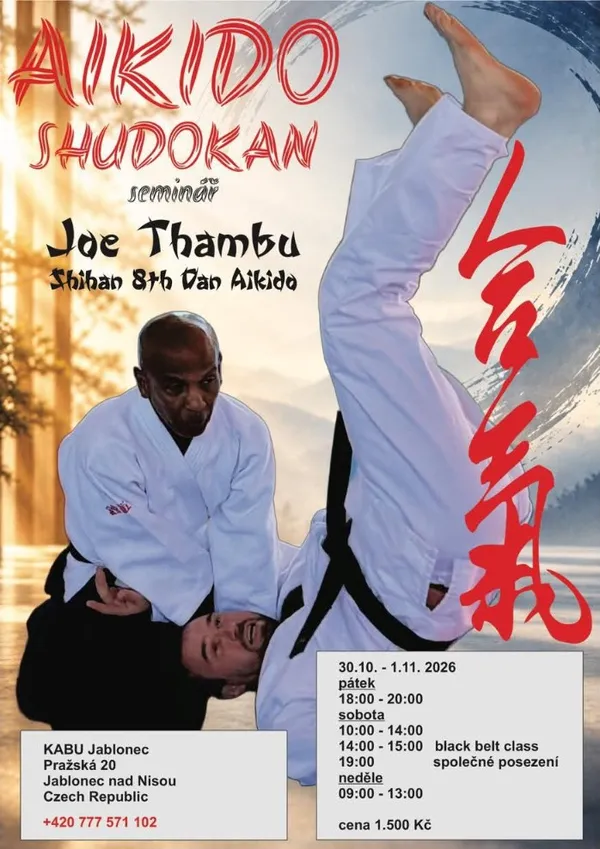 AIKIDO SHUDOKAN seminář — Joe Thambu Shihan